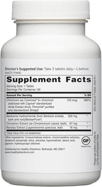 Dr. Whitaker’s Berberine GlucoGold Supplement with 1500 mg per Day of BerberPure Berberine, Concentrated Cinnamon, Crominex Chromium and Banaba Leaf Extract (90 Tablets) (Pack of 2)
