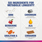 Metabolic Balance PRO – Cellular Energy & Nutrient Utilization Support – NMN, Berberine, Urolithin A, Resveratrol – 60 Veggie Capsules