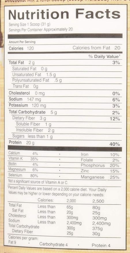 Garden of Life Raw Organic Protein & Greens, Chocolate Cacao, 1 lb 5.51 oz (610 g) (Pack of 6)