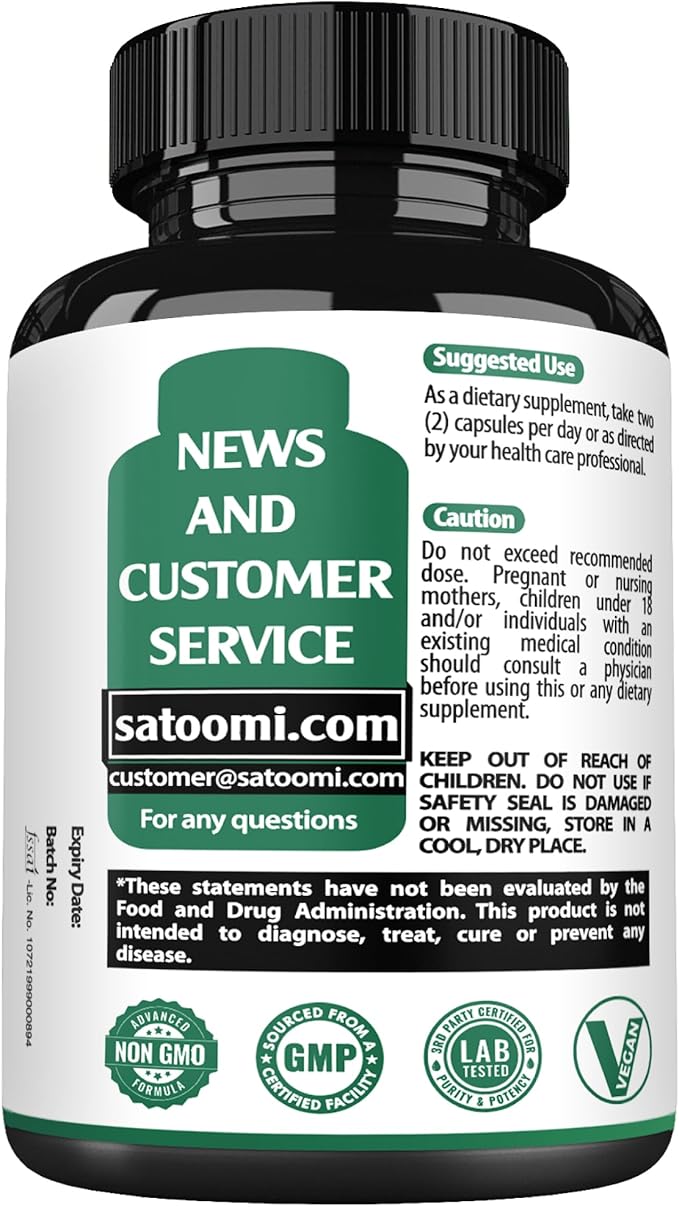 Satoomi NAD Supplement with Liposomal Nicotinamide Riboside - Cellular Energy & Repair, Vitality, Healthy Aging - 60 Capsules for 30 Days
