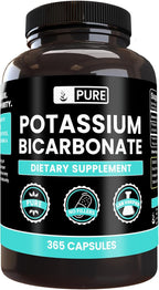 Pure Original Ingredients Potassium Bicarbonate (365 Capsules) No Magnesium Or Rice Fillers, Always Pure, Lab Verified