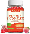 Vitamin B Complex Gummies for Women & Men - Vitamin B12, B1, B2, B3, B5, B6, B7 & B9 - B Complex with Vitamin C & Choline - Energy & Immune Support* - Vegan, Sugar Free, Peach Flavor - 60 Gummies