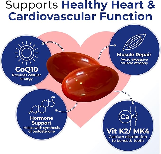 Xtendlife Xtend-Quinol CoQ10 Ubiquinol Supplement for Heart Health, Cellular Energy, and Healthy Aging - with 100mg Ubiquinol and 50mg GG (Geranylgeraniol)-4 Month Supply (Pack of 2)