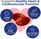 Xtendlife Xtend-Quinol CoQ10 Ubiquinol Supplement for Heart Health, Cellular Energy, and Healthy Aging - with 100mg Ubiquinol and 50mg GG (Geranylgeraniol)-4 Month Supply (Pack of 2)