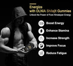 Shilajit Gummies with Ashwagandha, Turmeric - Organic, Zero Sugar & Vegan-Friendly Himalayan Shilajit for Men & Women - Energy, Calm, Cortisol, Sleep, Immune Support & Overall Health