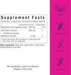 Her Own Sleepy Girl Magnesium Drink Mix, Sleep Support Powder, with Magnesium, Melatonin and Tart Cherry, Rest Supplement, Mocktail Drink Mix, Vegan, Gluten Free, Tart Cherry Flavor, 60 Servings