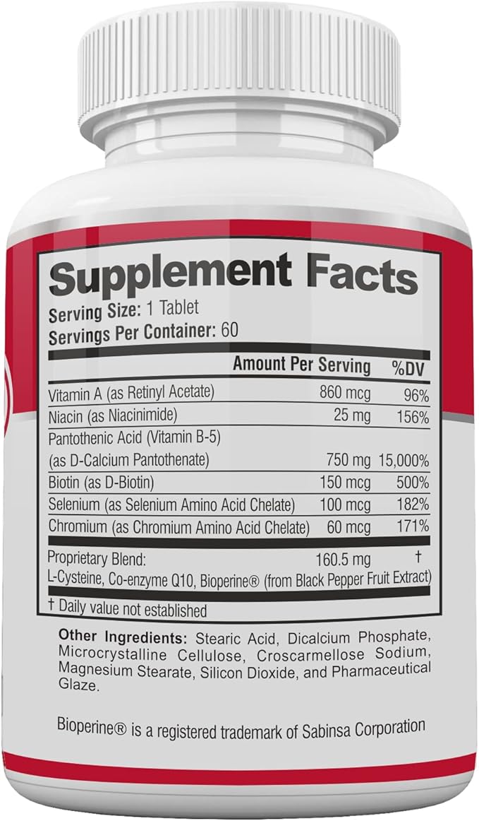 Acnetame Acne Pills- Acne Tame Supplement- Clear Skin Vitamins Pill for Oily Skin Treatment, Hormonal Blemishes, Anti Spots & Cystic Acnes Supplements for Women, Men, Teens & Adults- 60 Oral Tablets