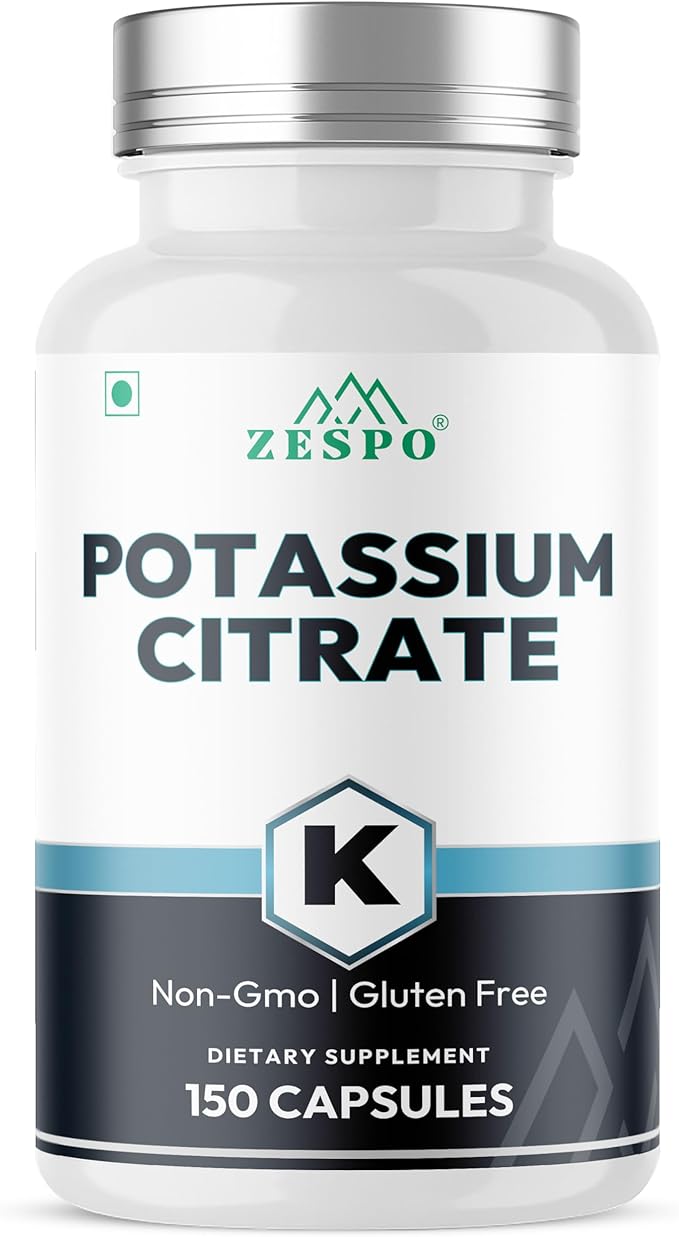 Potassium Citrate 800mg – 150 Veg Capsules | Provides 306mg Elemental Potassium per Serving | Supports Electrolyte Balance & Daily Wellness | Non-GMO, Gluten-Free Mineral Supplement