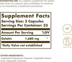 Solgar Gelatin Capsules with Calcium Carbonate, 100 Count