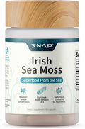 Snap Supplements Irish Sea Moss with Bladderwrack, Burdock Root & Iodine – Natural Sea Moss Supplement to Support Gut Health, Energy & Healthy-Looking Skin, 60 Vegan Capsules (1 Month Supply)