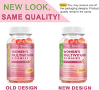 Totaria Sugar Free Multivitamin Gummies for Women 14+ w/Iron, Inositol, Folate, Biotin, Womens Daily Multivitamin Gummy w/Vitamin A, C, B, D3, K2, for Hair, Skin, Energy, Immune, Peach Flavor