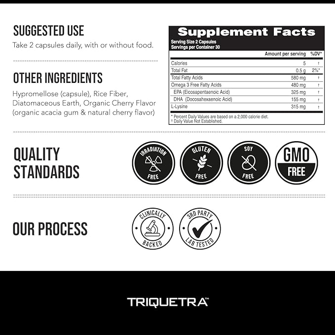 SoActive® Omega 3 EPA & DHA | Omega 3 Supplement with EPA and DHA | Enhanced Absorption Formula | No Fishy Aftertaste or Burps | Third Party Tested | Non-GMO, Soy-Free, Gluten-Free | 60 Capsules