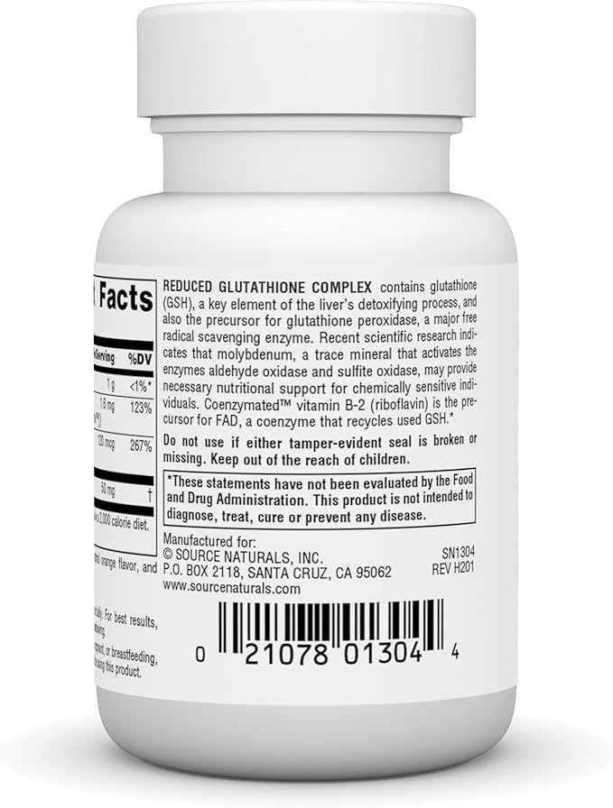 SourceNaturalsGlutathioneComplex,50mg,50Tablets