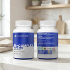 NEW Nutrawave Vitamin B Complex – Super B Vitamins for Women & Men with B1, B2, B3, B5, B6, B7, B9, B12, Choline & Inositol – Supports Energy & Nervous System – Non-GMO, Vegan – 60 Capsules