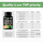 Turmeric Boswellia Extract Supplement 2000 mg + D-Mannose with Cranberry Extract Capsules 1500mg – High Potency USP Grade D-Mannose Supplement with Whole Fruit Cranberry Powder – Urinary Tract Support