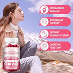 2 Pack Liposomal Alpha Lipoic Acid Gummies 2000mg Gummies,High Potency ALA Complex Biotin & Benfotiamine for Antioxidant, Brain Health and Nerve* Support,Liposomal Enhance 98% Absorption