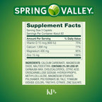 Calcium, Magnesium, Zinc Plus Vitamin D3, Dietary Supplement, 250 Count, (Pack of 2)