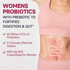 DRFOSTER Vaginal Probiotics for Women pH Balance with Prebiotics & Cranberry - Womens Probiotic Feminine Care Promote Healthy Vaginal Odor & Vaginal Flora, Support Gut Health & UTI - 90 Vegan Capsules