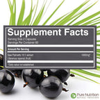 Pure Nutrition Saw Palmetto 10:1 Extract, 10000mg Strength | 120 Veg Caps | Prostate Support | Once Daily Prostate Supplement for Men