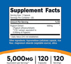 Nutricost Pygeum Extract 120 Capsules for 120 Servings Per Bottle - Vegan, GMO Free and Gluten Free