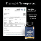 AMU NUTRITION Shilajit Gummies for Men & Women with Maca Root & Black Cohosh (60 Count (Pack of 1), Maca Root & Black Cohosh)