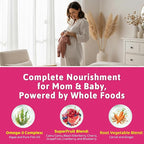 Prenatal Vitamin for Womem, 37-In-1 Multivitamin Gummies w/Omega-3 DHA, Methylfolate, Choline, Iron, Vitamin B12 B6 D3 C, Postnatal Vitamins Support Mom & Baby | Before, During & After Pregnancy, 60Ct