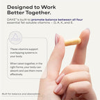 DAKE by Dave Asprey | Synergistic Blend of Essential Vitamins D-A-K-E | Vitamin D2 + K2 + A + E Supplement for Immune Support, Bone & Joint Support, & Heart Health | 60 Day Supply