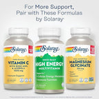 SOLARAY Once Daily High Energy Multivitamin for Women and Men – with Vitamin C, Vitamin D and Whole Food & Herb Base - Cellular Energy Metabolism & Immune Function Support – 60 Servings, 60 VegCap