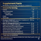 Pure Himalayan Shilajit Gummies 3000 mg with KSM-66 Ashwagandha, Ginseng & Mucuna Pruriens 78% Fulvic Acid & 85 Trace Minerals Energy, Stamina & Wellness Support 60 Gummies