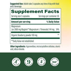 MegaFood Magtein Magnesium L-Threonate - Magnesium Supplement 2000mg Per Serving - Supports Short-Term Memory, Focus, Alertness & Normal Sleep Cycles - Vegan, Gluten Free - 90 Capsules, 30 Servings