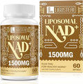 1500 MG Liposomal NAD+, 98%+ Absorption, NAD+ Supplement for Women & Men with TMG, for Aging Defense, Cellular Energy, Heart & Brain Function, Longevity, 60 Softgels