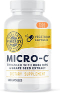 Vimergy Micro-C® Vitamin C Capsules – 500mg per Capsule, Supports Immune Health*, Promotes Collagen Production, Supports Healthy Bones*, Kosher, Vegan & Gluten-Free, Regular Size 180 Capsules