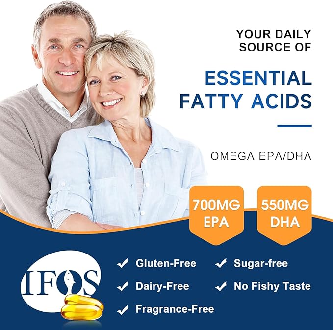 NYO3 Omega 3 Fish Oil 1500mg with DHA & EPA, 97% High-Potency Omega 3 Fatty Acids,Support Heart, Brain & Joint Health,No Fishy Aftertaste,Non-GMO,120 Softgel (Product Nearing Expiration)