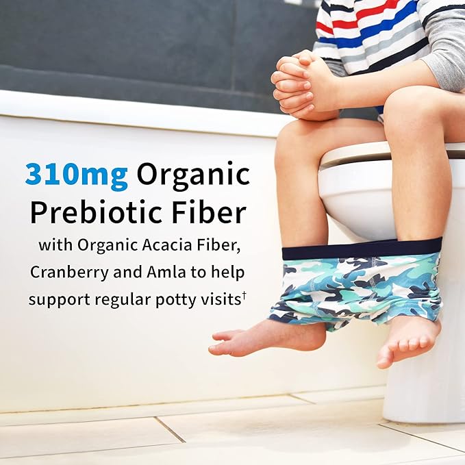 Garden of Life Dr. Formulated Probiotics Organic Kids+-Digestive Health Support-Prebiotic Fiber&Vitamins C&D-Supports Immune Function-Shelf Stable-Strawberry Banana,30 Yummy Chewables,(Pack of 2)