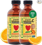 CHILDLIFE ESSENTIALS Liquid Vitamin C - Pure Vitamin C Liquid Supplement for Kids, Immune System Support, Natural Orange Flavor, 4 Fl Oz (Pack of 2)