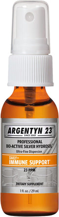 Argentyn 23 Professional Immune Support, Colloidal Silver, Bio-Active Silver Hydrosol, 23 ppm, Fine Mist Spray, 1 Fl Oz