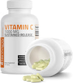 Bronson Vitamin C 1000 mg Sustained Release Premium Non-GMO Ascorbic Acid, 250 Tablets