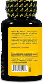 Primaforce KSM-66 Ashwagandha Root Extract (600mg) 60 Veggie Capsules - 5% Withanolides with BioPerine