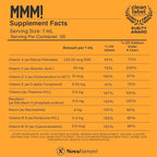 NovaFerrum MMM | Multivitamin for Kids, Infants and Toddlers | Vitamin C, D3, E | Gluten Free Certified | Sugar Free | No Artificial Colors | Ages 4 & Under | Orange Flavored | 2 Fl Oz (50 mL)