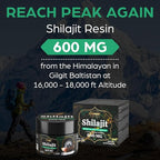 600 MG Shilajit Resin - Shilajit Supplement with Fulvic Acid & 85+ Trace Minerals for Energy, Immunity, Brain Power, 30 Grams