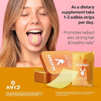 Playboy - Vitamin E + Biotin Oral Strips Supplement (30 Edible Strips) Fast Dissolving Skin, Hair & Nail Growth Supplement with Folic Acid - Strawberry Flavored Beauty Supplements for Women & Men