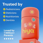 Hiya Iron+ Supplements for Kids - High Absorption Iron Supplement - Delicious Strawberry Flavor & Easy on Children's Stomach - No Added Sugar & Third Party Tested - 30 Day Refill Supply for Toddlers