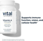 Vital Nutrients Vitamin A 7500mcg RAE - Vitamin A Supplement for Immune Function, Vision, Skin, and Cellular Health - Gluten, Dairy, Soy Free - Non-GMO - 100 Capsules