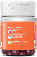 OLLY Heavenly Hair Gummy, Supports Healthy Hair, Keratin, Biotin, AMLA, Chewable Supplement, 30 Day Supply - 60 Count