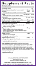 New Chapter Iron Supplement, Whole-Food Fermented Iron Complex Made with Organic Vegetables & Herbs + One Daily Non-Constipating Dose- 60ct, 2 Month Supply