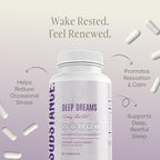 SUBSTANCE. Nature’s Deep Dreams Soothing Sleep Aid – Melatonin, L-Glycine, L-Tryptophan, Valerian Root & Jujube Extract – Natural Sleep Support Supplement for Restful Sleep – 90 Capsules