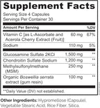 NATURELO Glucosamine Chondroitin MSM with Boswellia and Vitamin C - Supplement for Joint Comfort, Mobility, and Strength - 120 Capsules (Pack of 2)