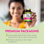 Raw Flora Probiotics for Women | 30 Billion CFU | 33 Capsules | with Cranberry and D-Mannose | Vegan, Non-GMO & Gluten Free Supplement