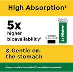 Nature Made Better Absorption Berberine Phytosome Supplement, 1100mg Per 2 Capsules Daily, Berberine Supplement for Cardiovascular Health Support, 60 Capsules, 30 Day Supply