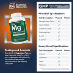 Essential Elements Magnesium Plus Zinc with Vitamin D3 - Scientifically Formulated Heart, Bone, & Muscle Support - 225mg Triple-Strength Magnesium Complex with Glycinate, Malate, Citrate - 540 Count